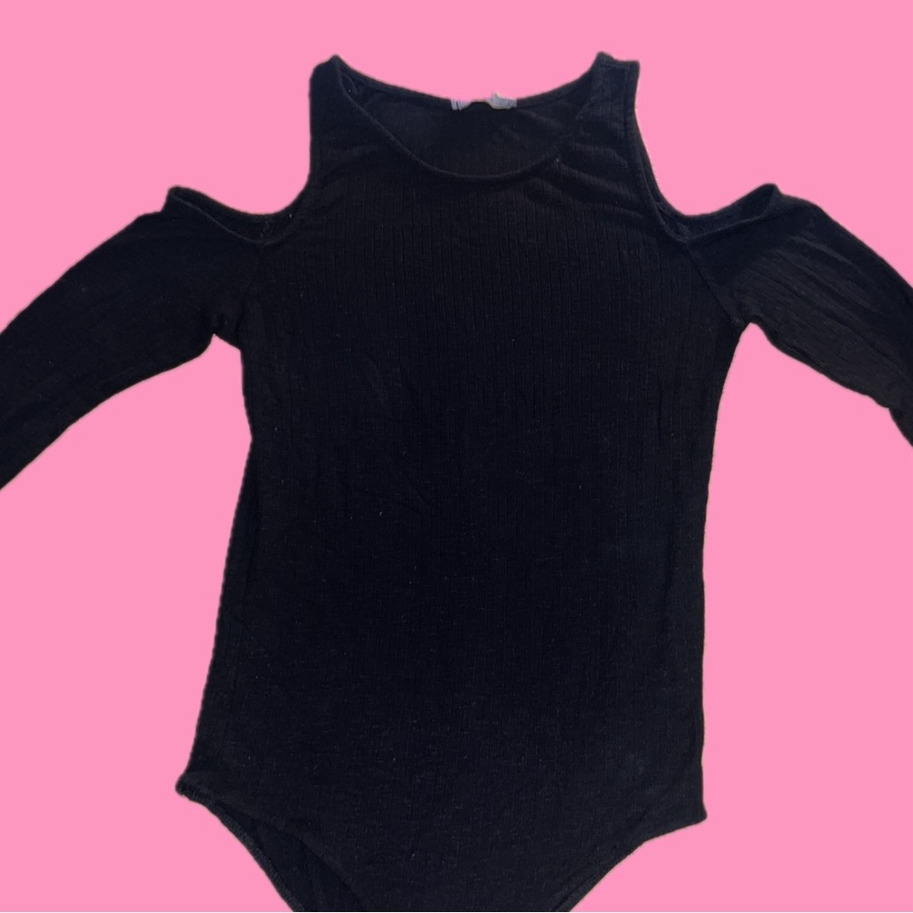 pacsun long sleeve cold shoulder bodysuit